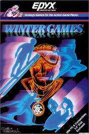 Box cover for Winter Games on the Microsoft DOS.