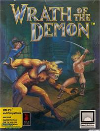 Box cover for Wrath of the Demon on the Microsoft DOS.