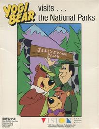 Box cover for Yogi Bear Visits The National Parks on the Microsoft DOS.