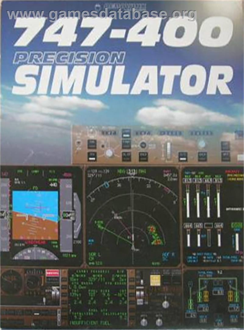 747-400 Precision Simulator - Microsoft DOS - Artwork - Box