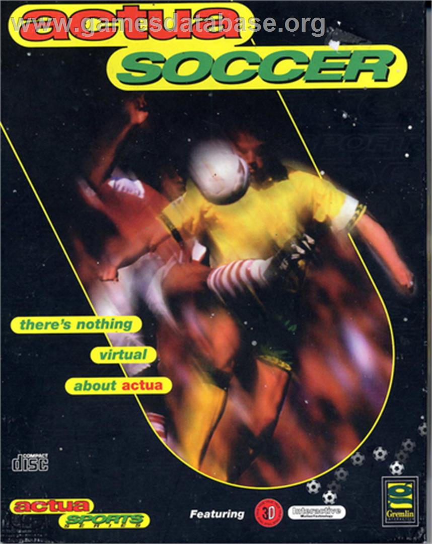 Actua Soccer - Microsoft DOS - Artwork - Box