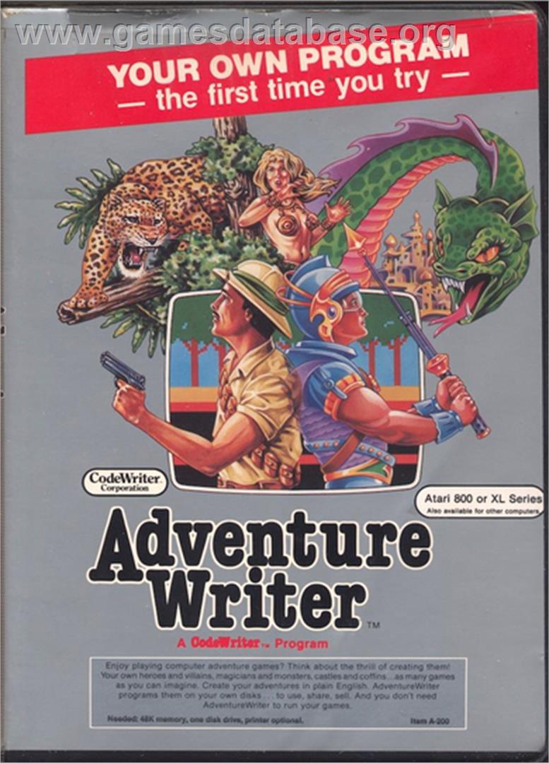 Adventure Writer - Microsoft DOS - Artwork - Box