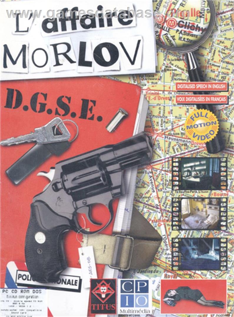 Affaire Morlov, L' - Microsoft DOS - Artwork - Box