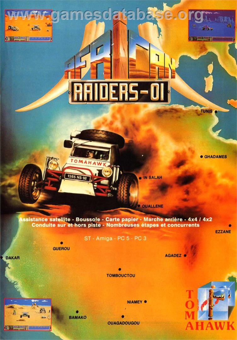 African Raiders-01 - Microsoft DOS - Artwork - Box