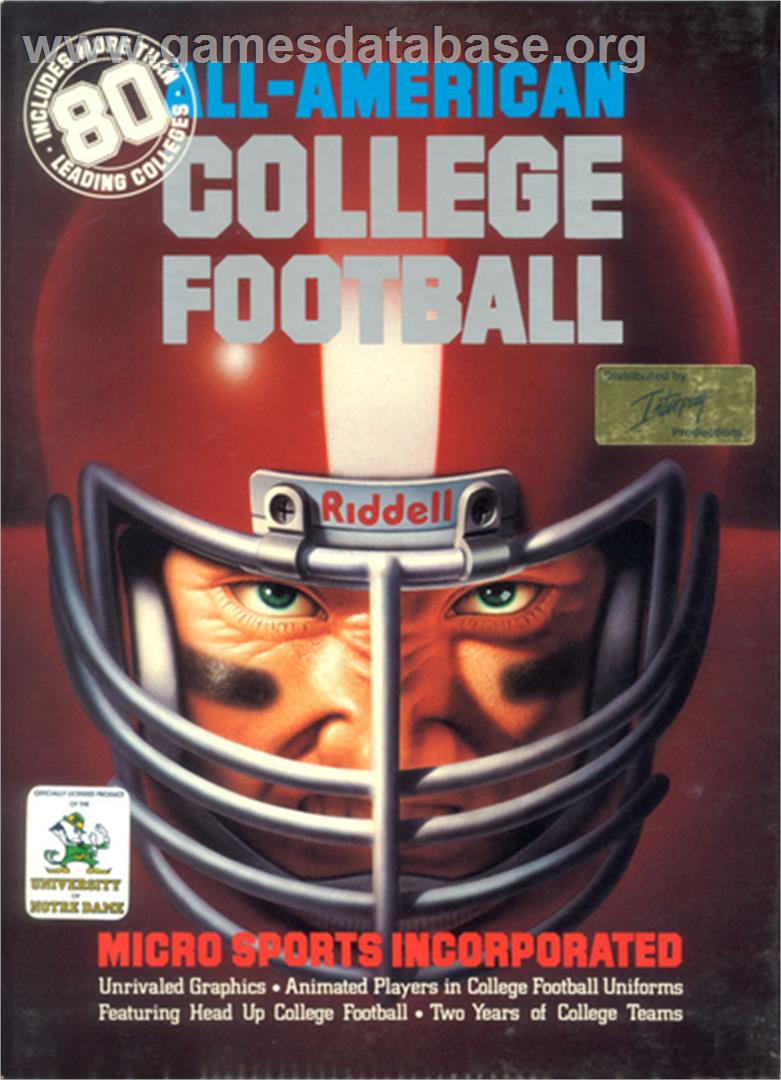 All-American College Football (1991) - Microsoft DOS - Artwork - Box