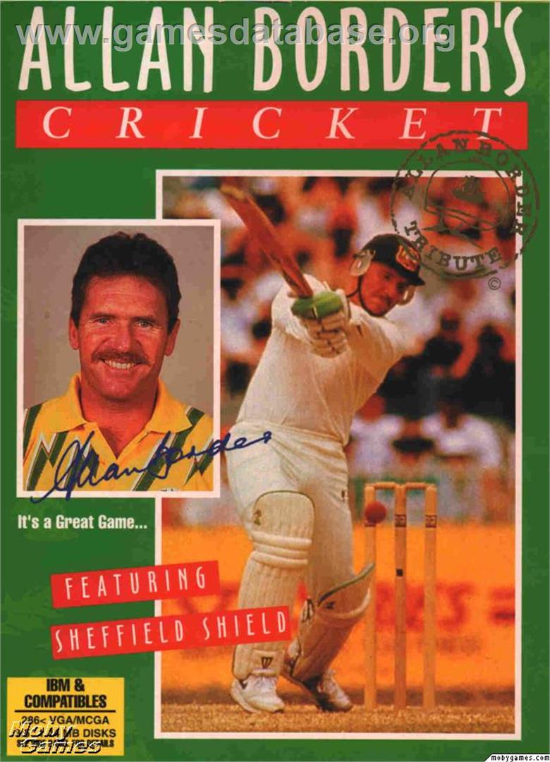 Allan Border's Cricket - Microsoft DOS - Artwork - Box