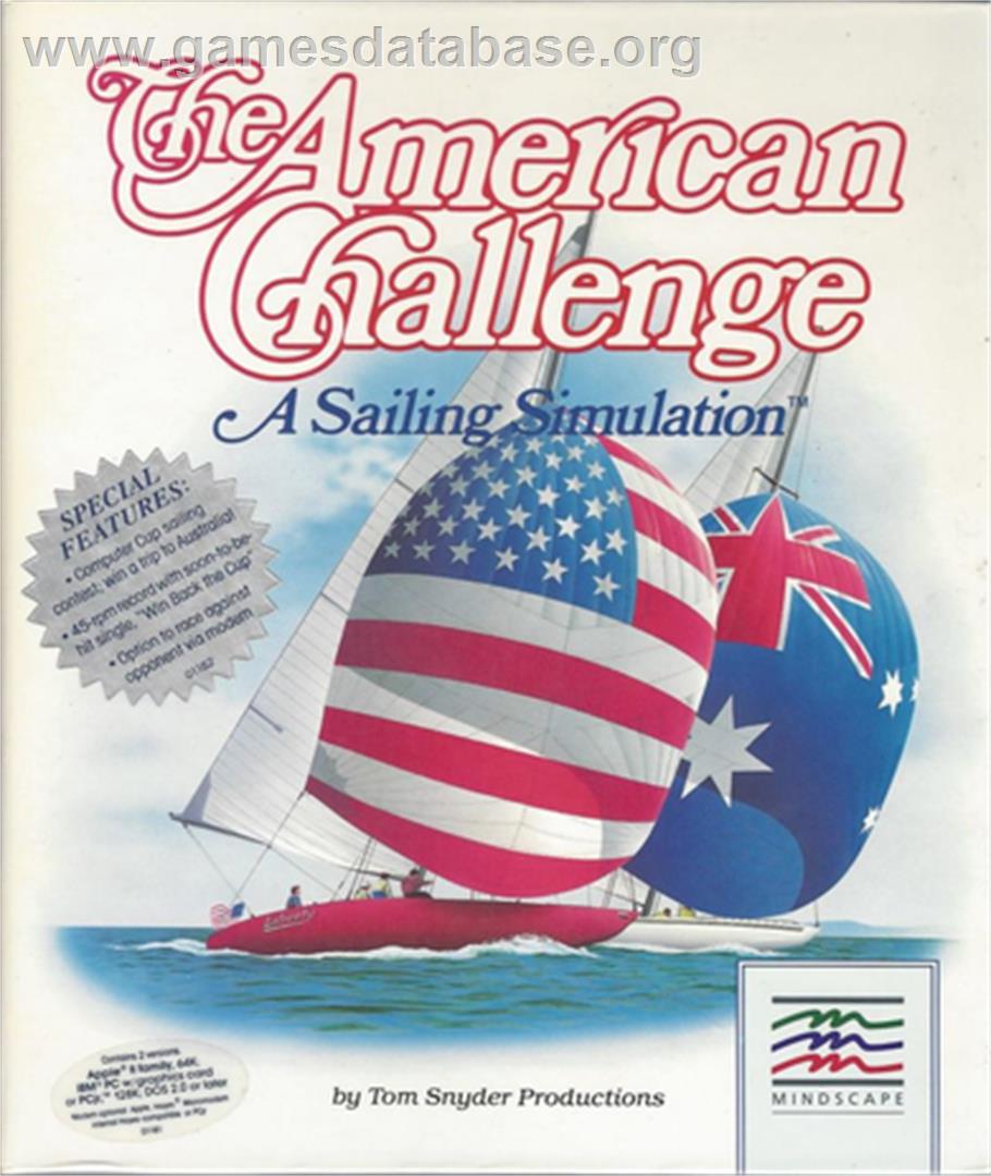 American Challenge A Sailing Simulation, The - Microsoft DOS - Artwork - Box