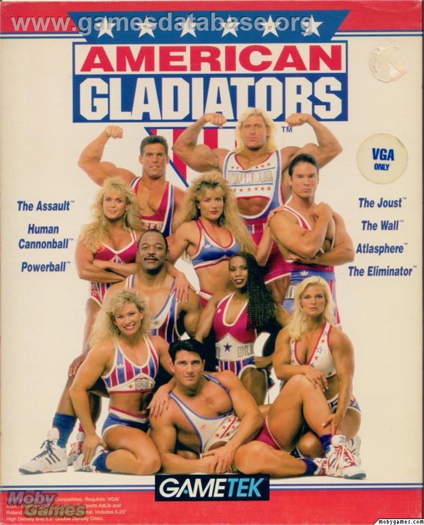 American Gladiators - Microsoft DOS - Artwork - Box
