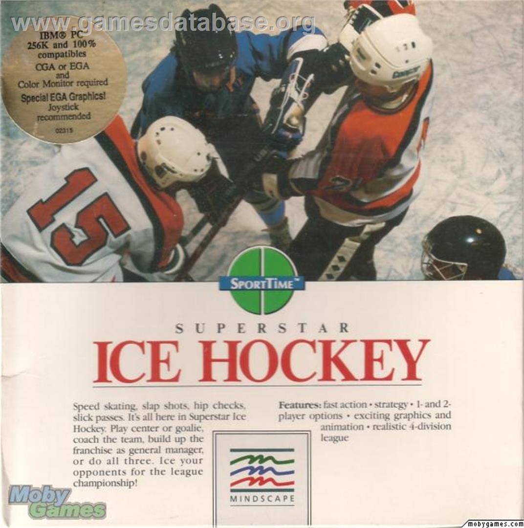 American Ice Hockey - Microsoft DOS - Artwork - Box