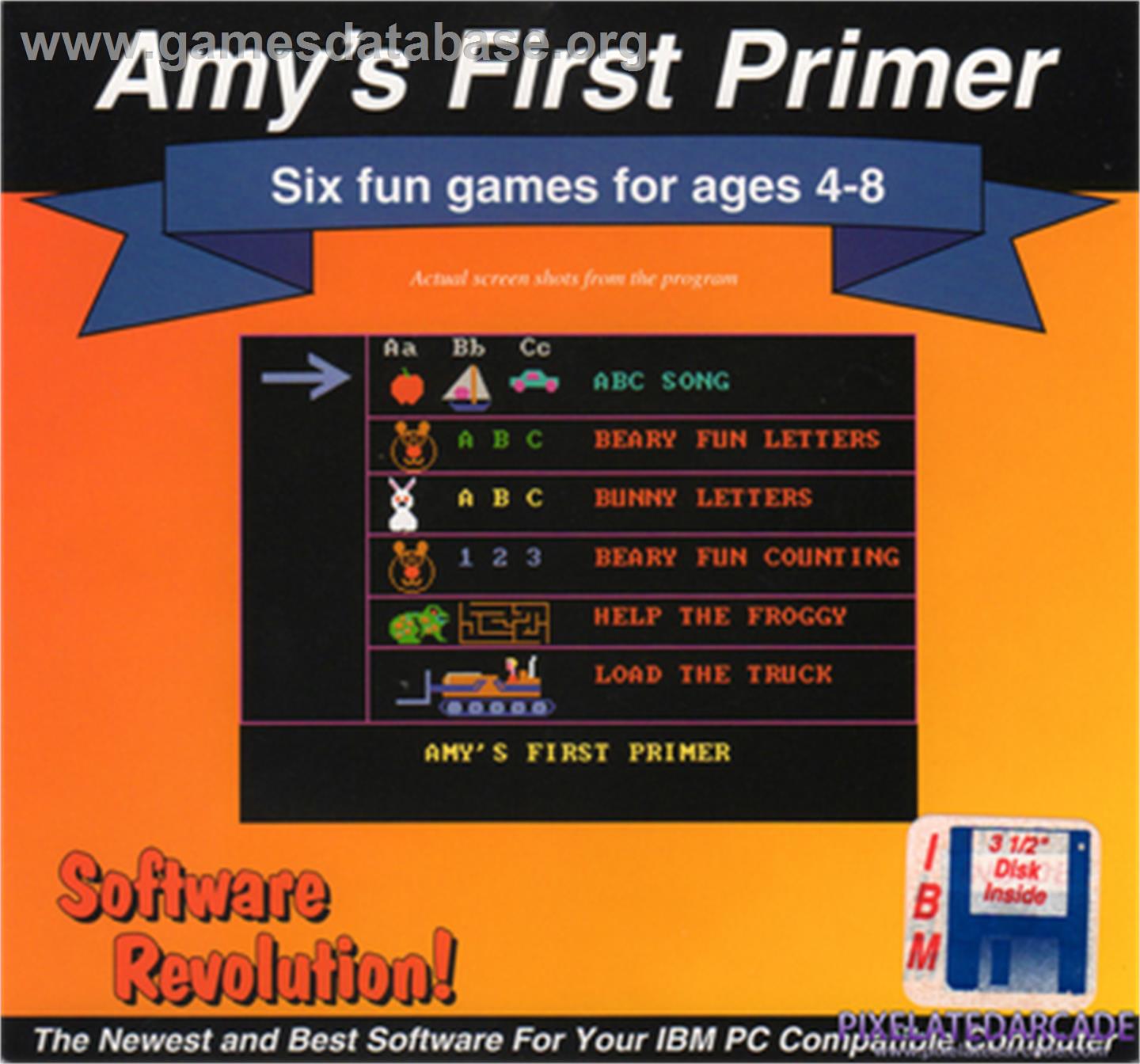 Amy's First Primer - Microsoft DOS - Artwork - Box