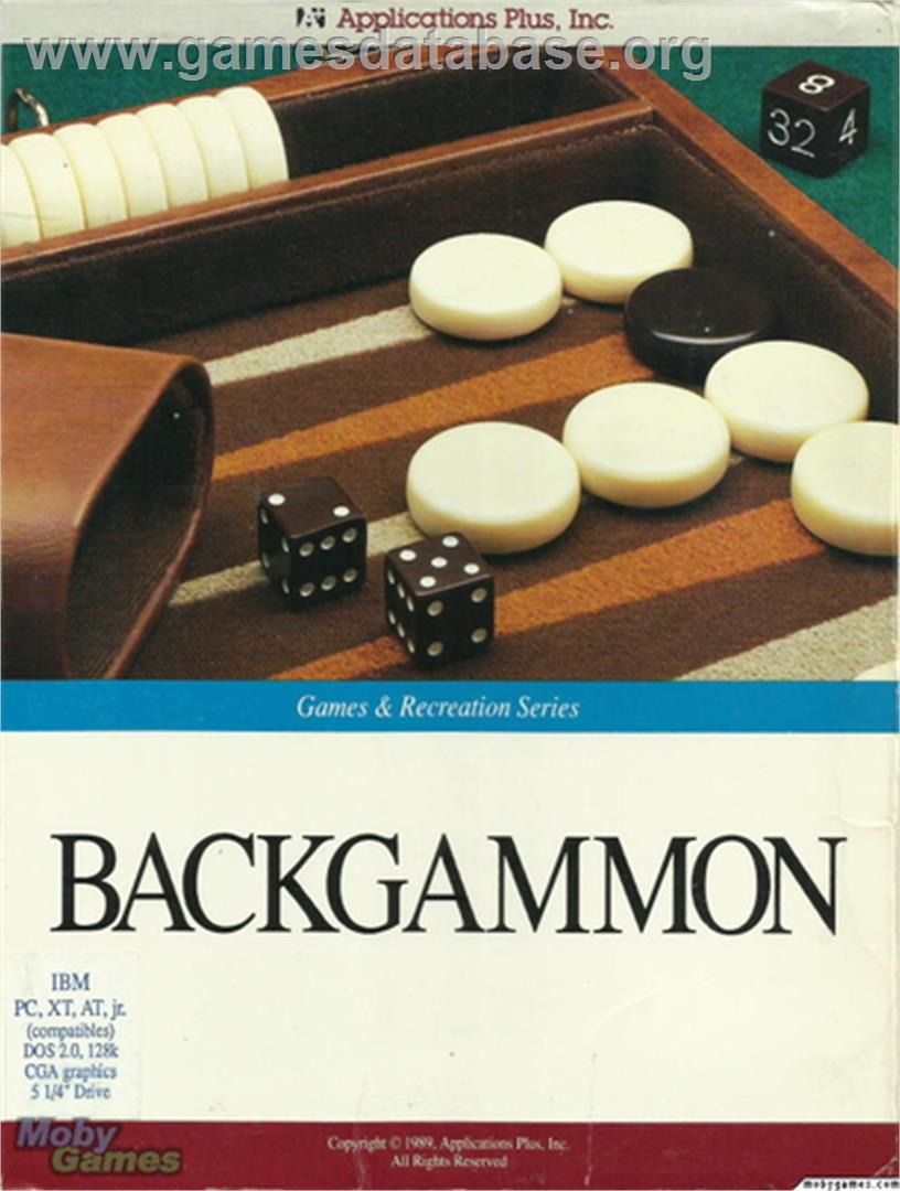 Backgammon (1984) - Microsoft DOS - Artwork - Box