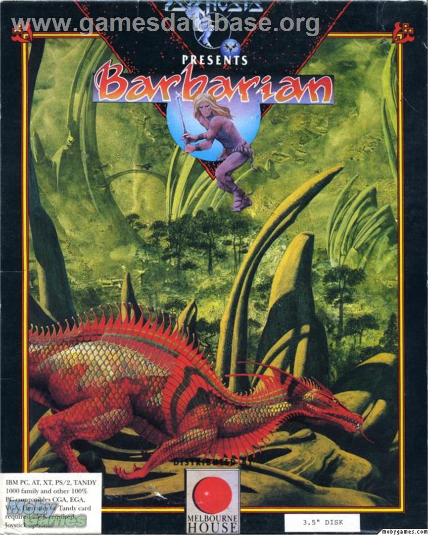 Barbarian - Microsoft DOS - Artwork - Box