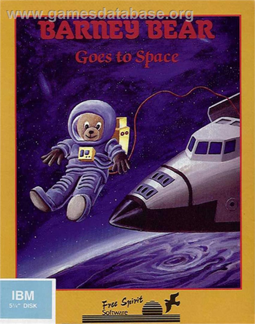 Barney Bear Goes To Space - Microsoft DOS - Artwork - Box