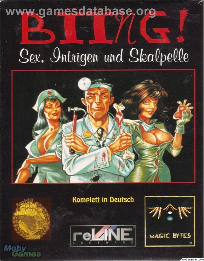 Biing! Sex, Intrigue and Scalpels - Microsoft DOS - Artwork - Box