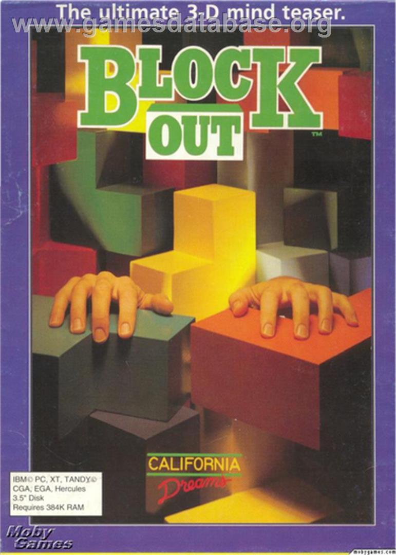 Block Out - Microsoft DOS - Artwork - Box