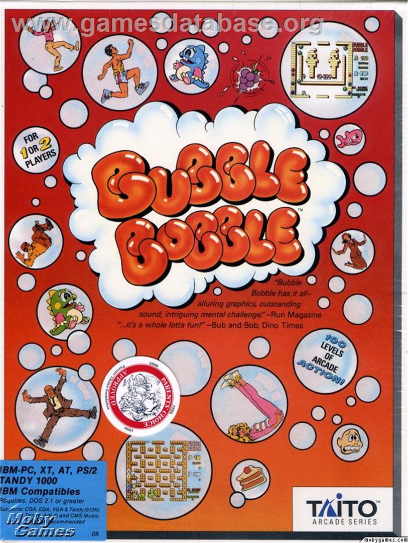 Bubble Bobble - Microsoft DOS - Artwork - Box