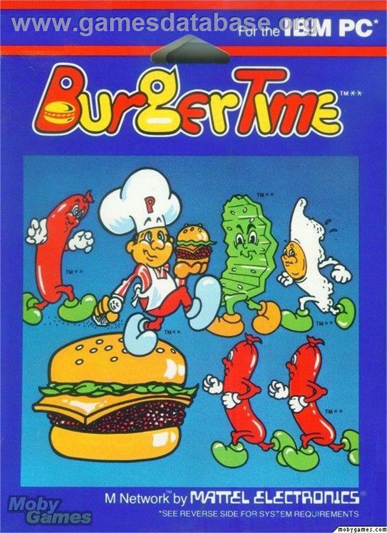 BurgerTime - Microsoft DOS - Artwork - Box