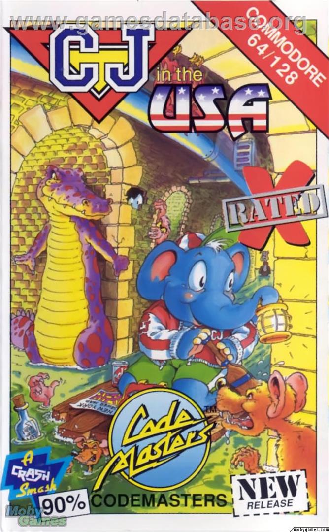 CJ in the USA - Microsoft DOS - Artwork - Box