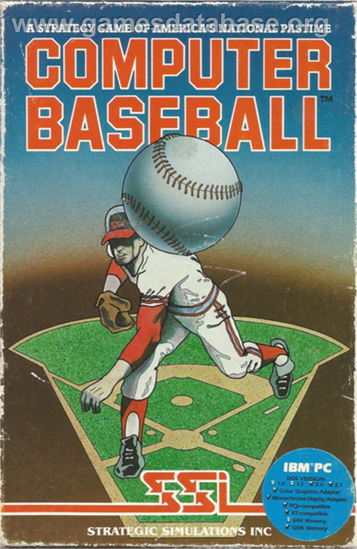 Computer Baseball - Microsoft DOS - Artwork - Box