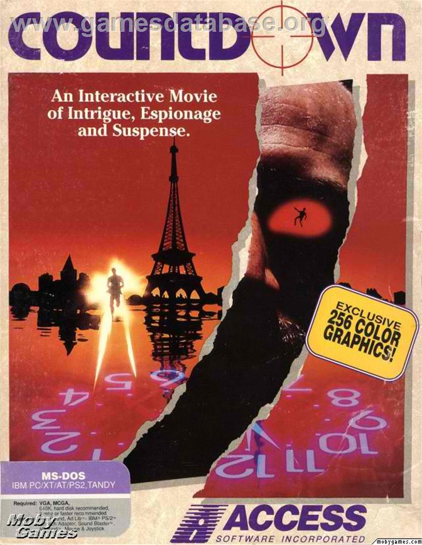 Countdown - Microsoft DOS - Artwork - Box