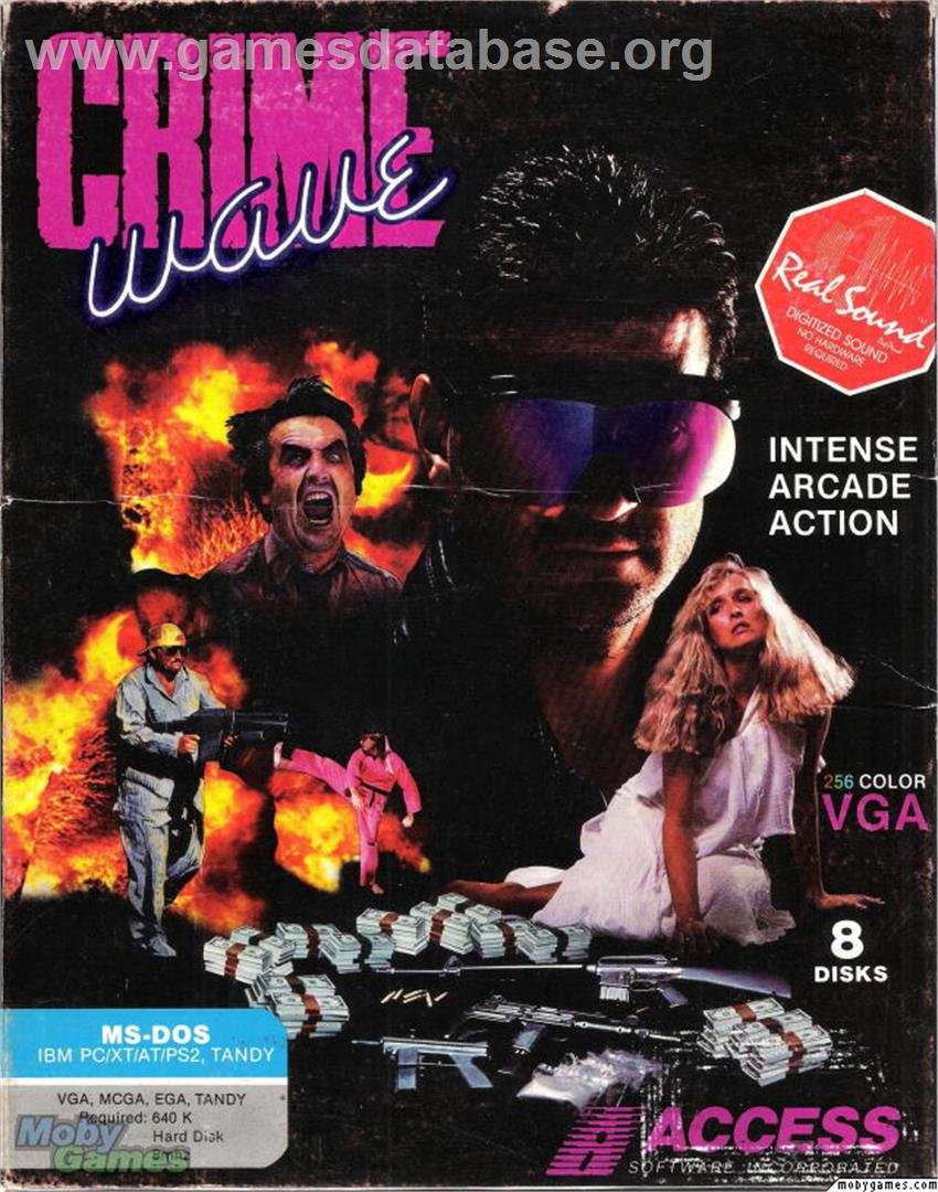 Crime Wave - Microsoft DOS - Artwork - Box