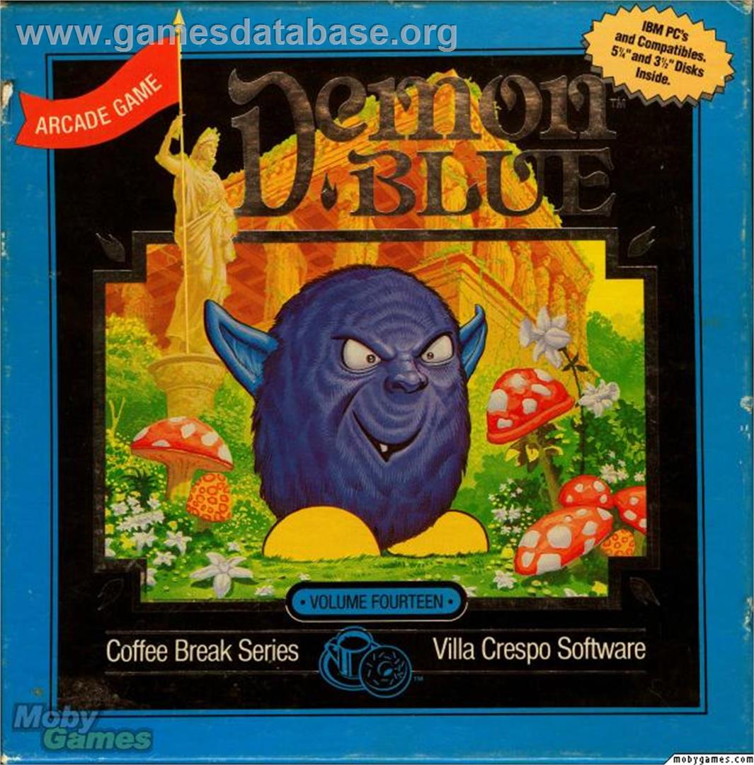 Demon Blue - Microsoft DOS - Artwork - Box