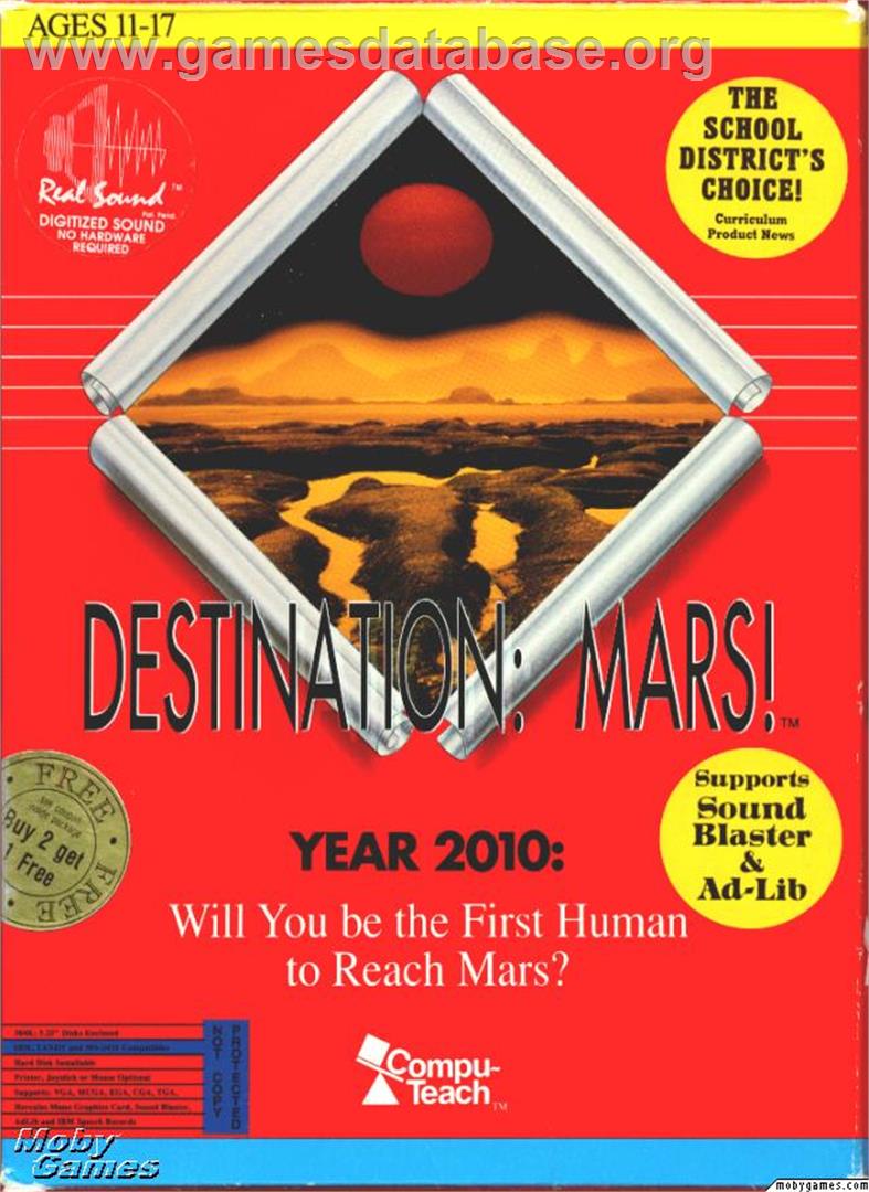 Destination Mars! - Microsoft DOS - Artwork - Box