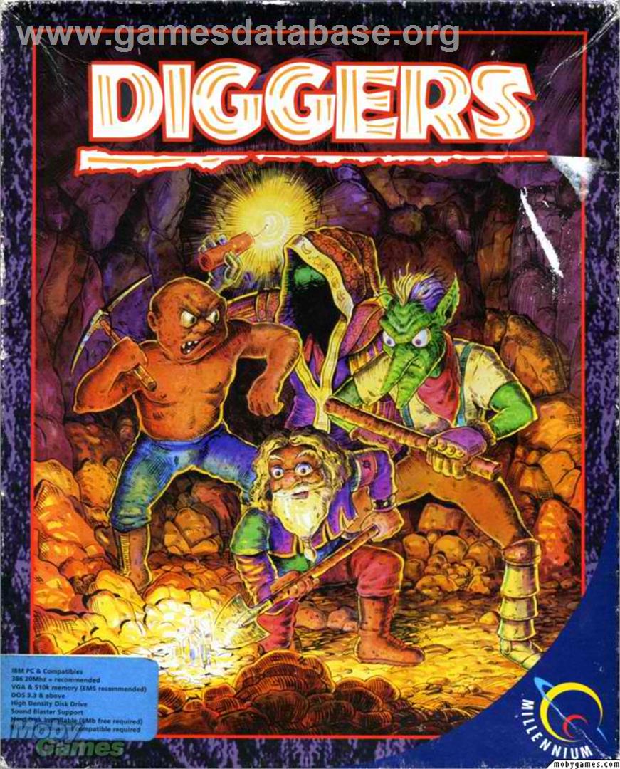 Diggers - Microsoft DOS - Artwork - Box