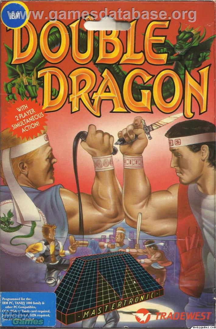 Double Dragon - Microsoft DOS - Artwork - Box