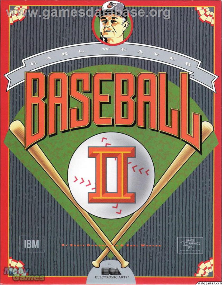 Earl Weaver Baseball 2 - Microsoft DOS - Artwork - Box