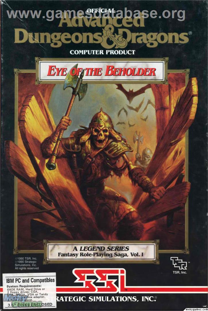 Eye of the Beholder - Microsoft DOS - Artwork - Box