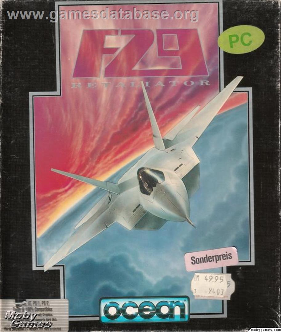 F29 Retaliator - Microsoft DOS - Artwork - Box
