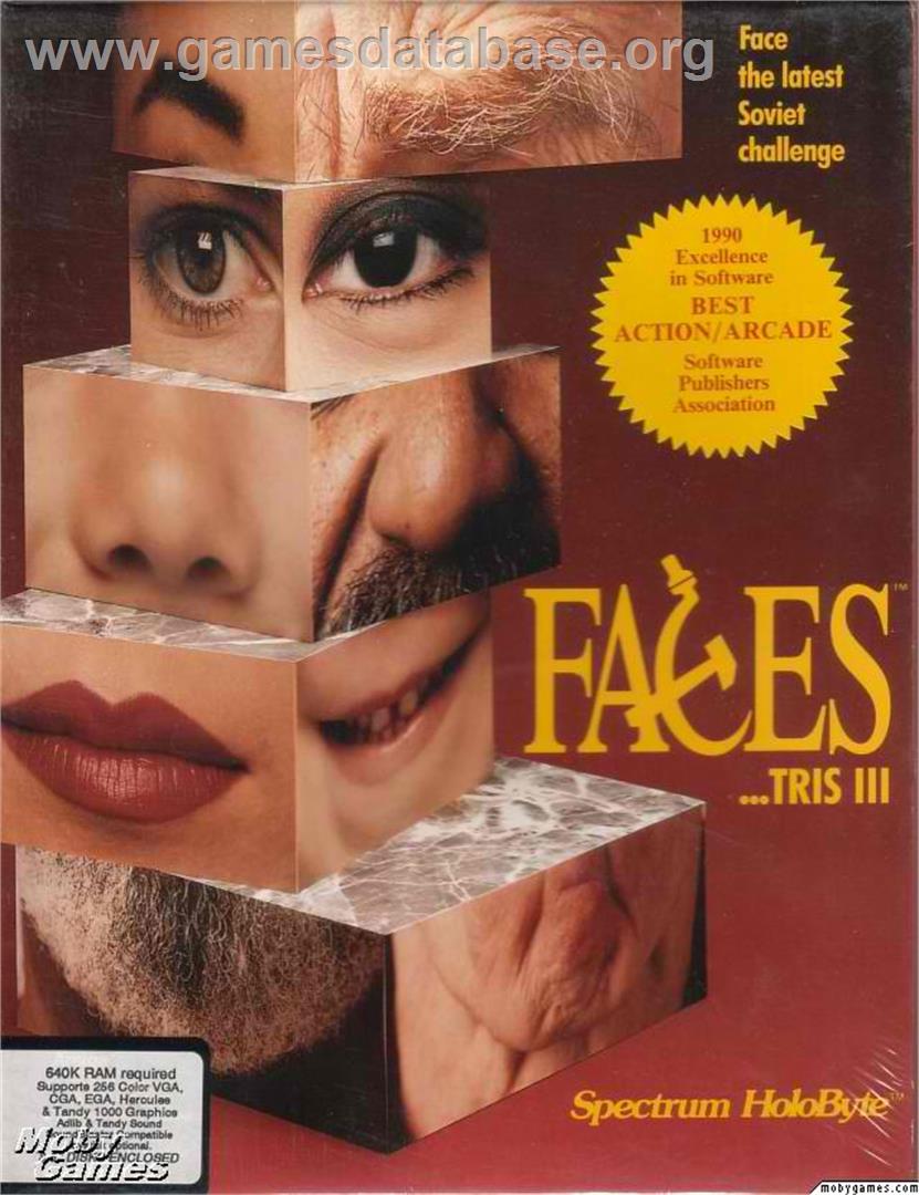 Faces ...tris 3 - Microsoft DOS - Artwork - Box