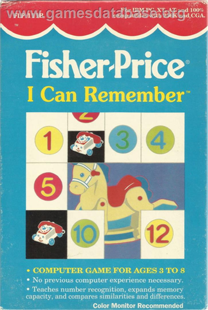 Fisher-price - I Can Remember - Microsoft DOS - Artwork - Box