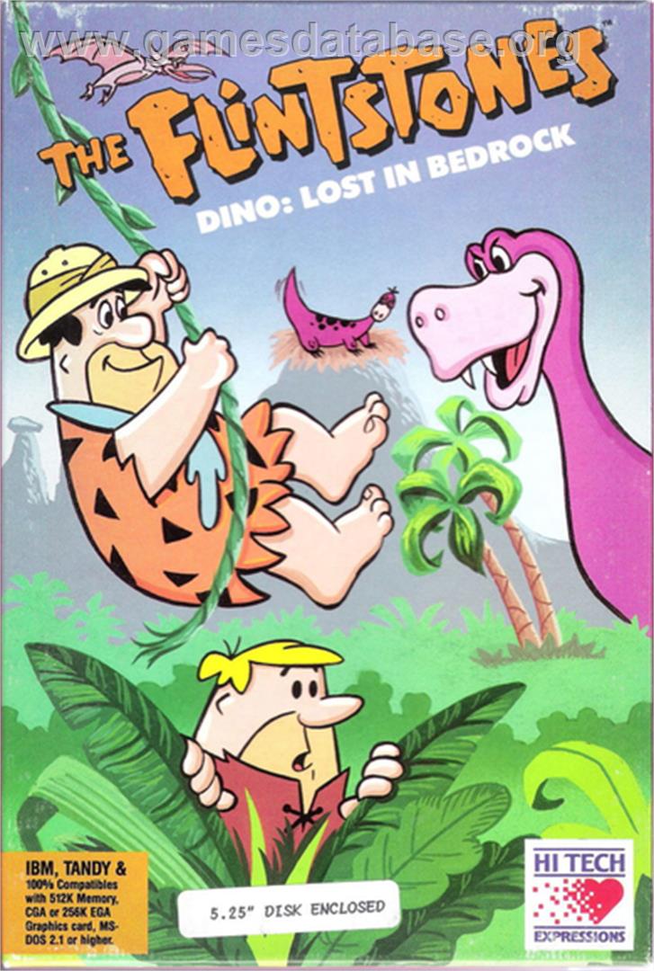 Flintstones, The - Dino - Lost In Bedrock - Microsoft DOS - Artwork - Box