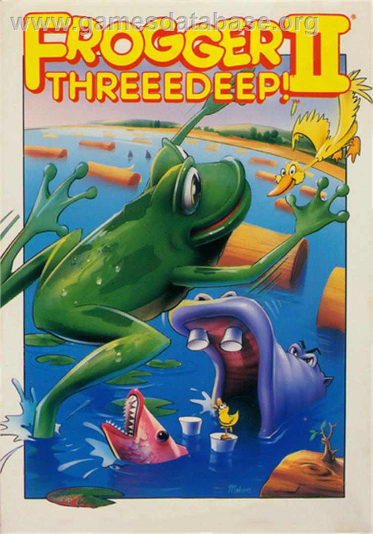 Frogger II -  ThreeeDeep! - Microsoft DOS - Artwork - Box