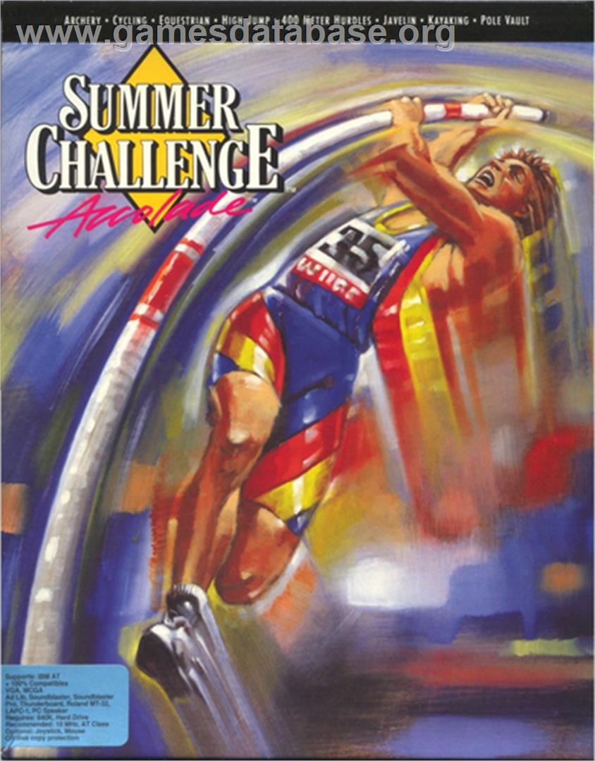 Games, The - Summer Challenge - Microsoft DOS - Artwork - Box