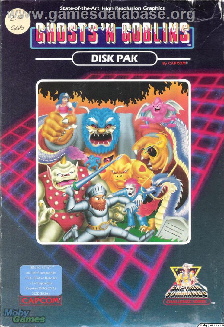 Ghosts 'N Goblins - Microsoft DOS - Artwork - Box