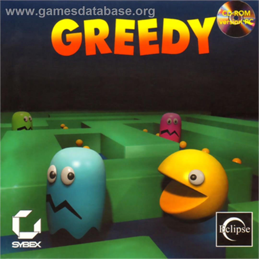 Greedy - Microsoft DOS - Artwork - Box