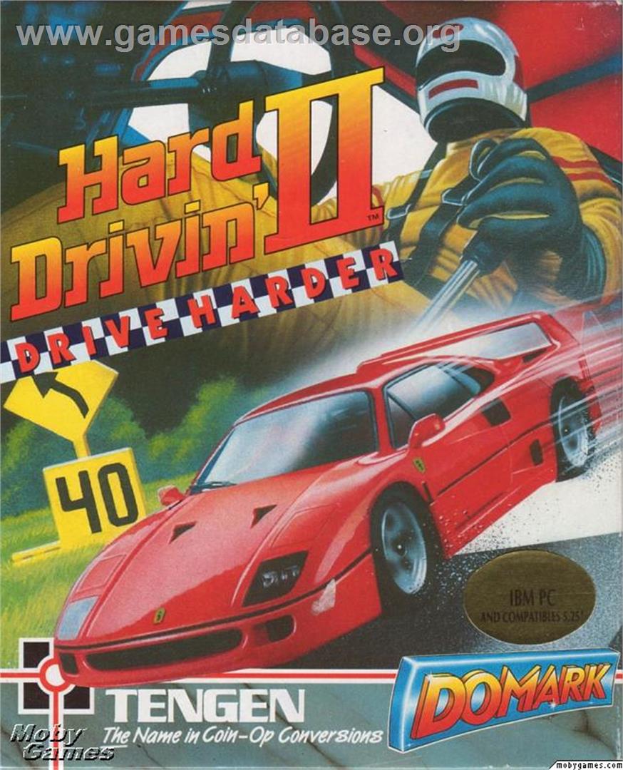 Hard Drivin' 2 - Microsoft DOS - Artwork - Box