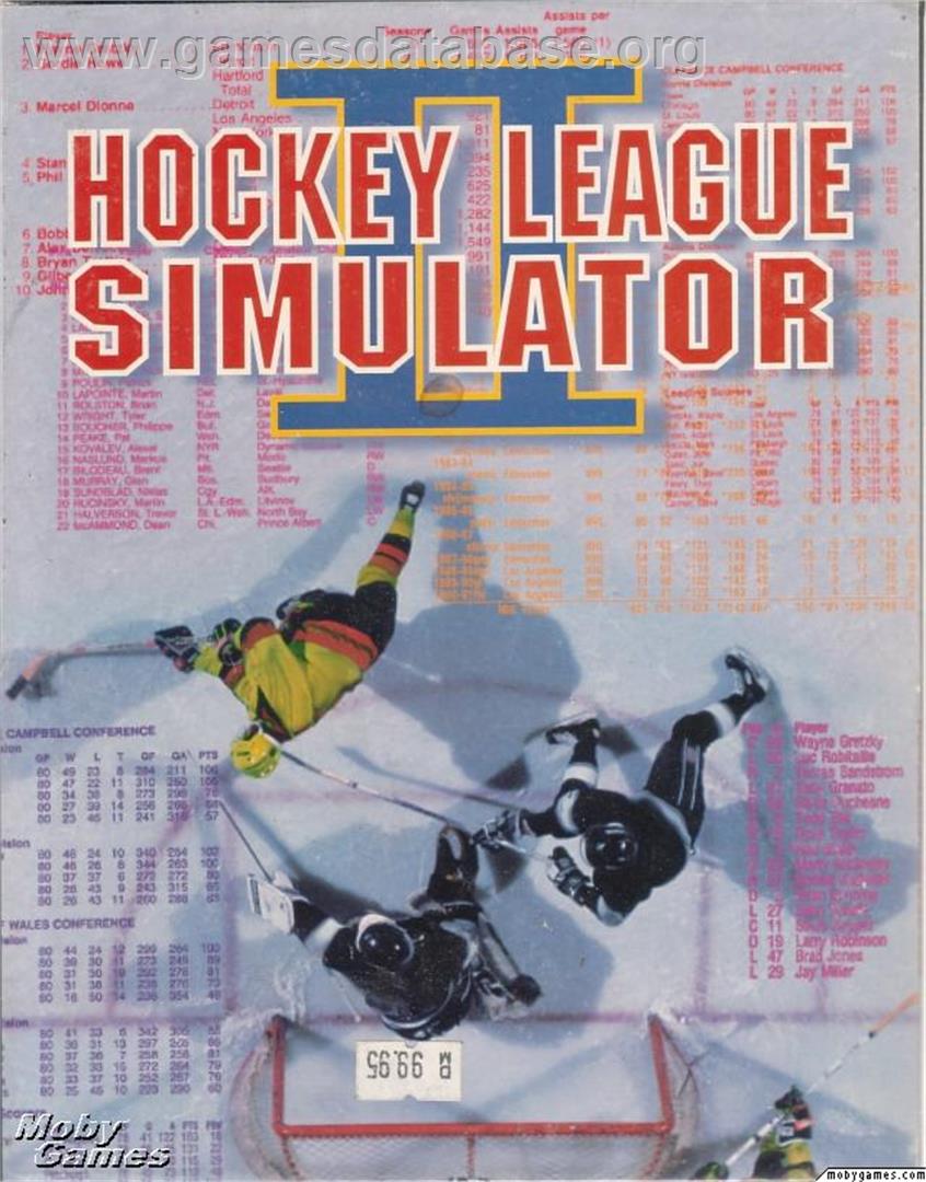 Hockey League Simulator 2 - Microsoft DOS - Artwork - Box