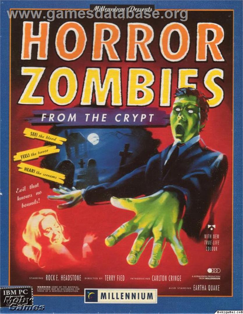 Horror Zombies from the Crypt - Microsoft DOS - Artwork - Box
