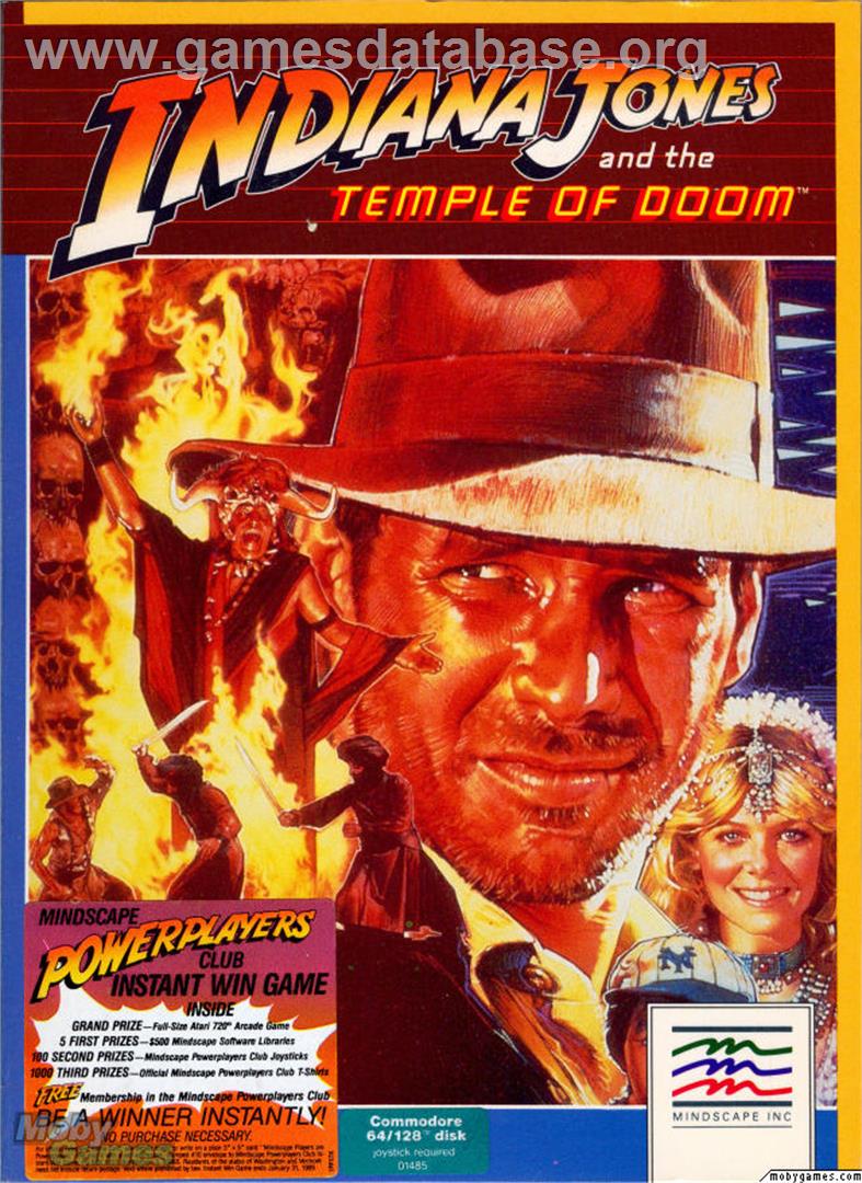 Indiana Jones And The Temple Of Doom - Microsoft DOS - Artwork - Box