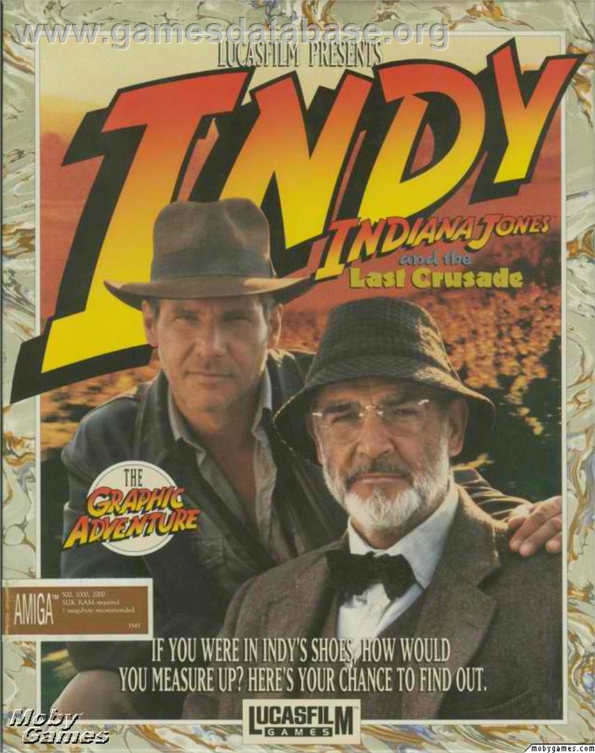 Indiana Jones and The Last Crusade - Microsoft DOS - Artwork - Box