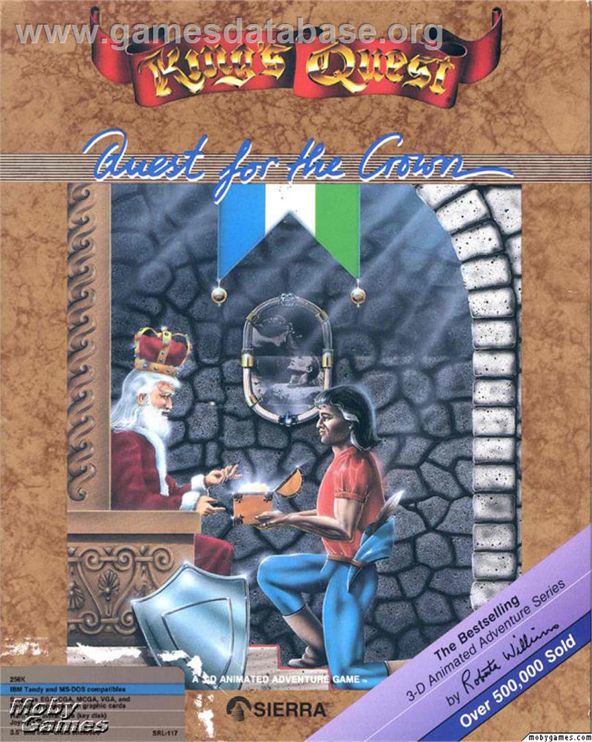 King's Quest 1 - Quest for the Crown (1987) - Microsoft DOS - Artwork - Box