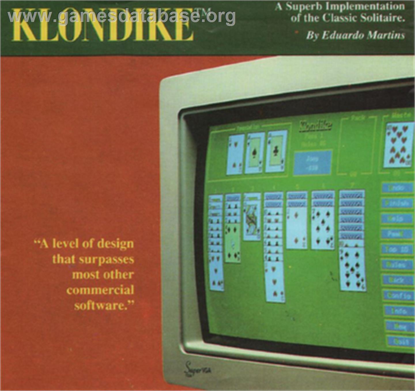 Klondike - Microsoft DOS - Artwork - Box