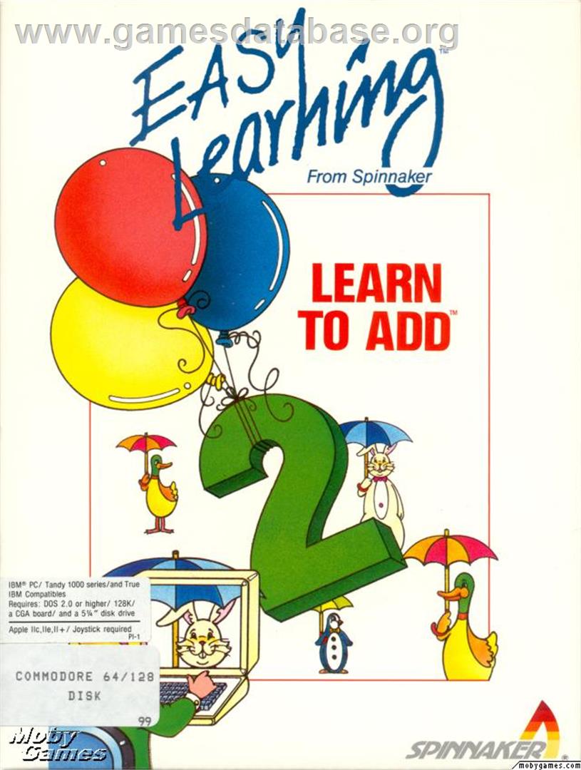 Learn to Add - Microsoft DOS - Artwork - Box