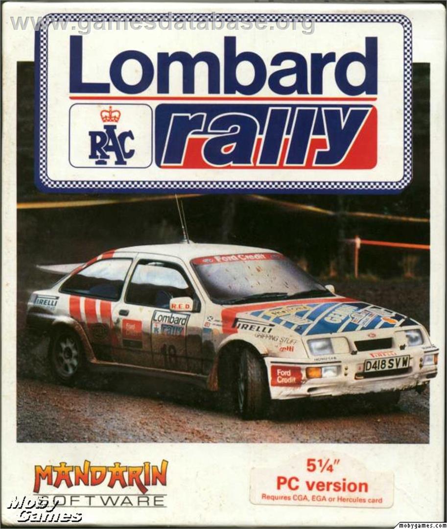 Lombard RAC Rally - Microsoft DOS - Artwork - Box