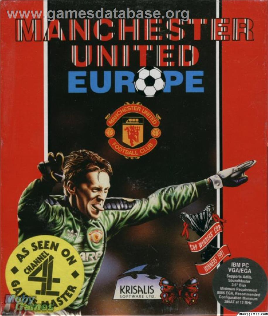 Manchester United Europe - Microsoft DOS - Artwork - Box