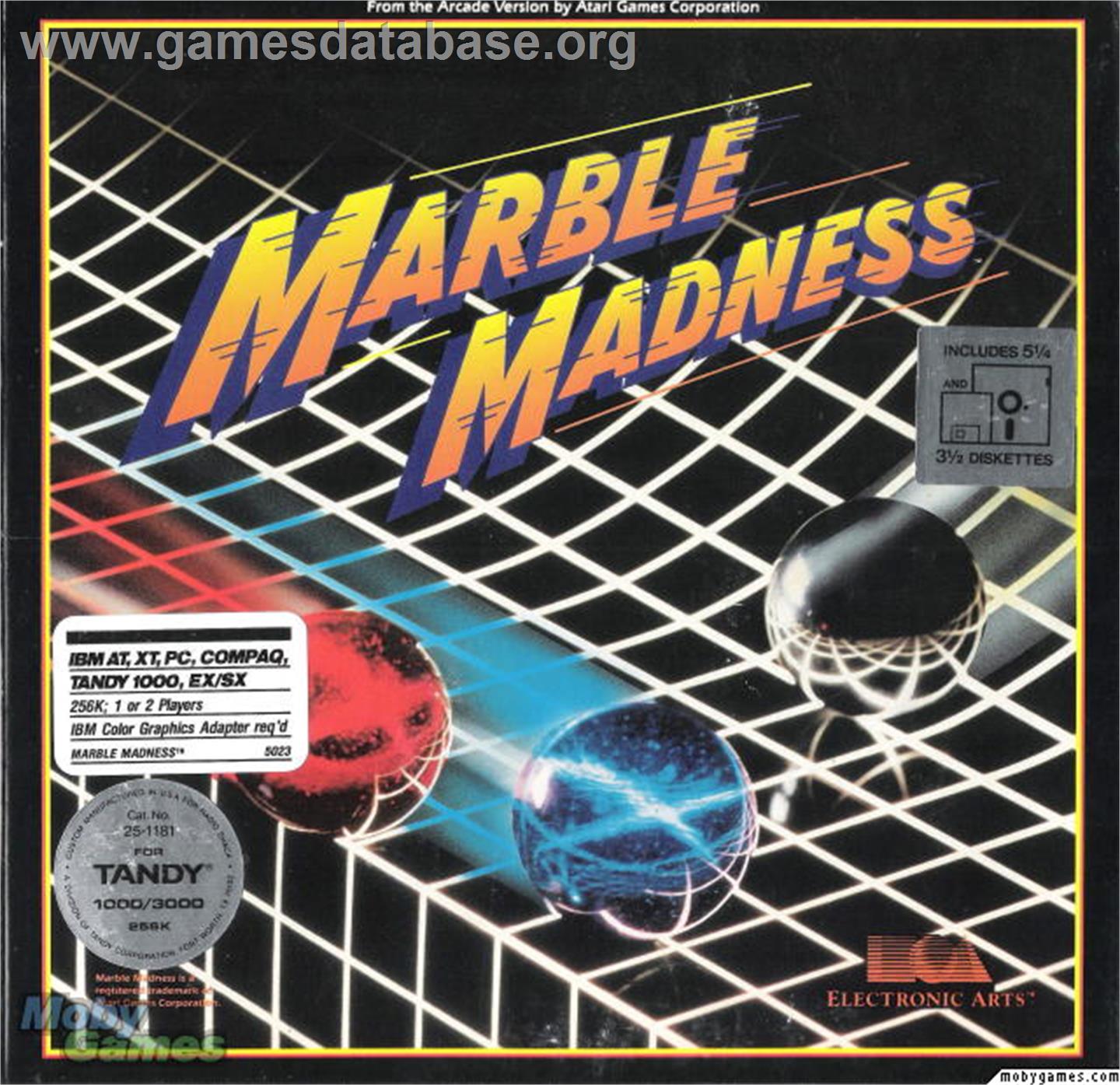 Marble Madness - Microsoft DOS - Artwork - Box